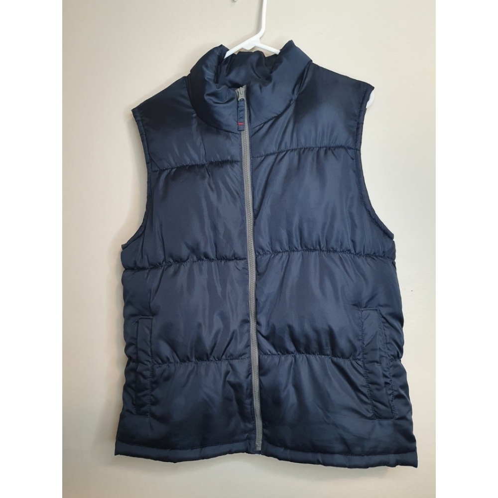 Men's Quilted Puffer Vest, Old Navy, Blue, Small